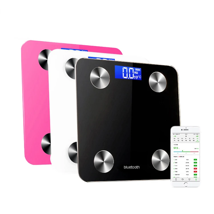 

weikang 180kg bluetooth human electronic weight body fat scale, Customized color