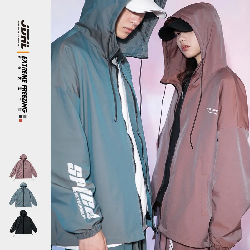

hot Sell Men Fashion Clothes Lightweight Hood Windbreaker Pullover Jacket, 3 colors