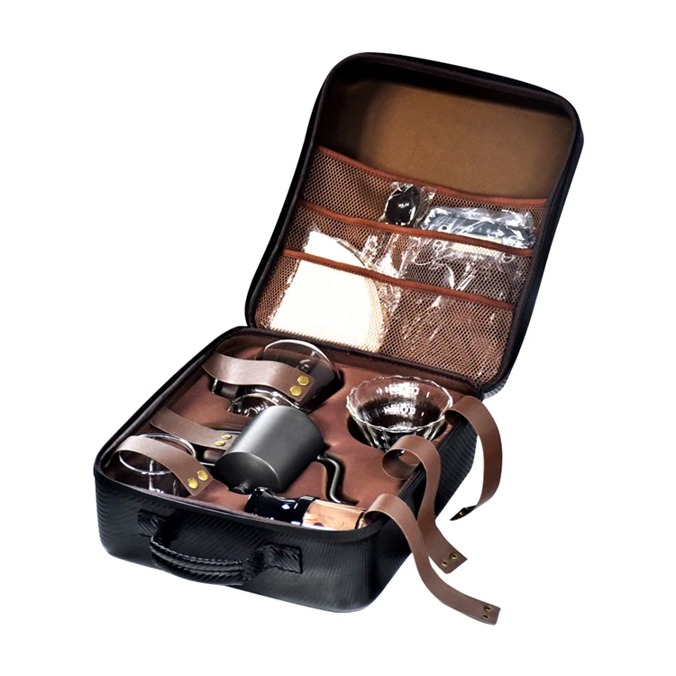 

Hot sell best Drip Coffee Set Pour Over set Coffee travel bag Gift Set