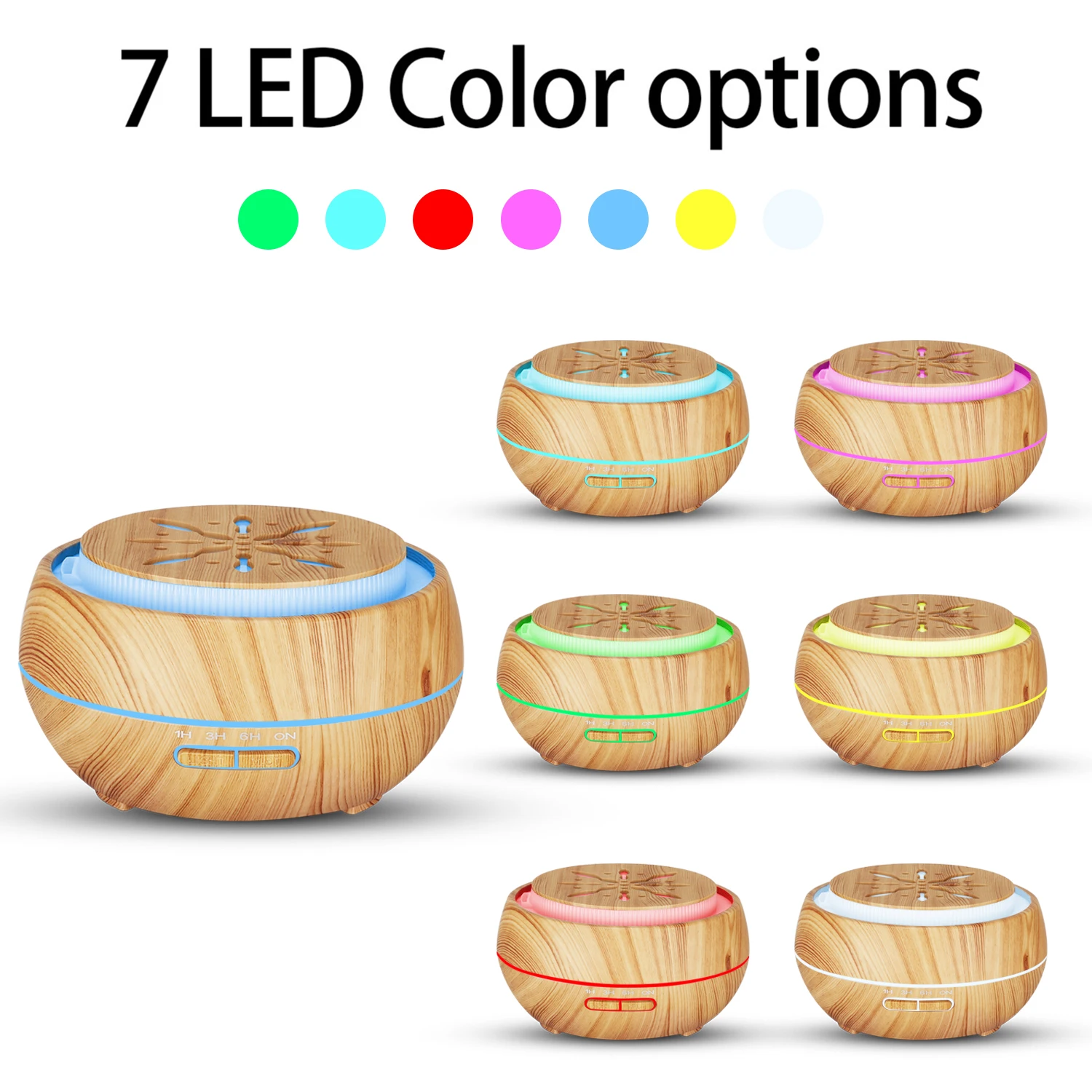 400ml electric essential oil diffuser wood grain diffuser humidifier essential oil diffuser