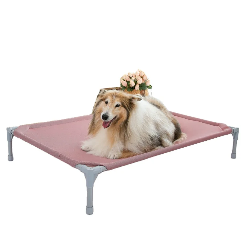 

Raised Removable Pet Bed Portable Dog Bed Large Pink Pet Bed Multi Sizes