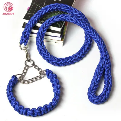 

Pet Fashion Eight-strand Rope P-chain Traction rope for Medium and Large Dogs Outdoor Dog Pet Supplier Direct Sales, Customized