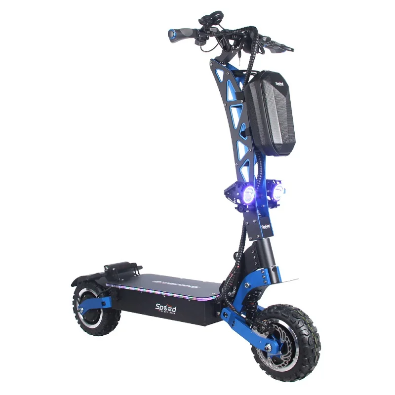 

China factory price new design 60v 72V foldable dual motor 5600w 7000W powerful electric scooter for adults