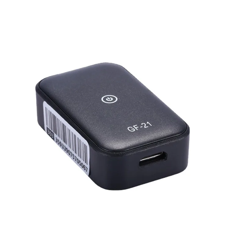

GF21 Mini GPS Real Time Car Tracker Anti-Lost Device Voice Control Recording Locator High-definition Microphone WIFI+LBS+GPS, Black