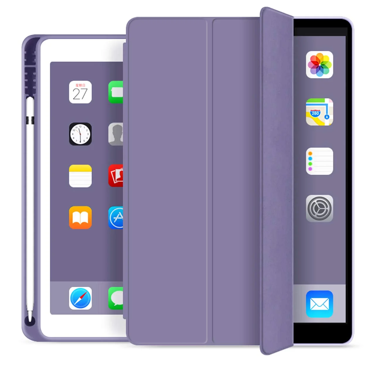 

Ultra Slim Smart Flip Stand Leather Tablet Cover For iPad 10.2 2020 8th generation PU Leather Tablet Case