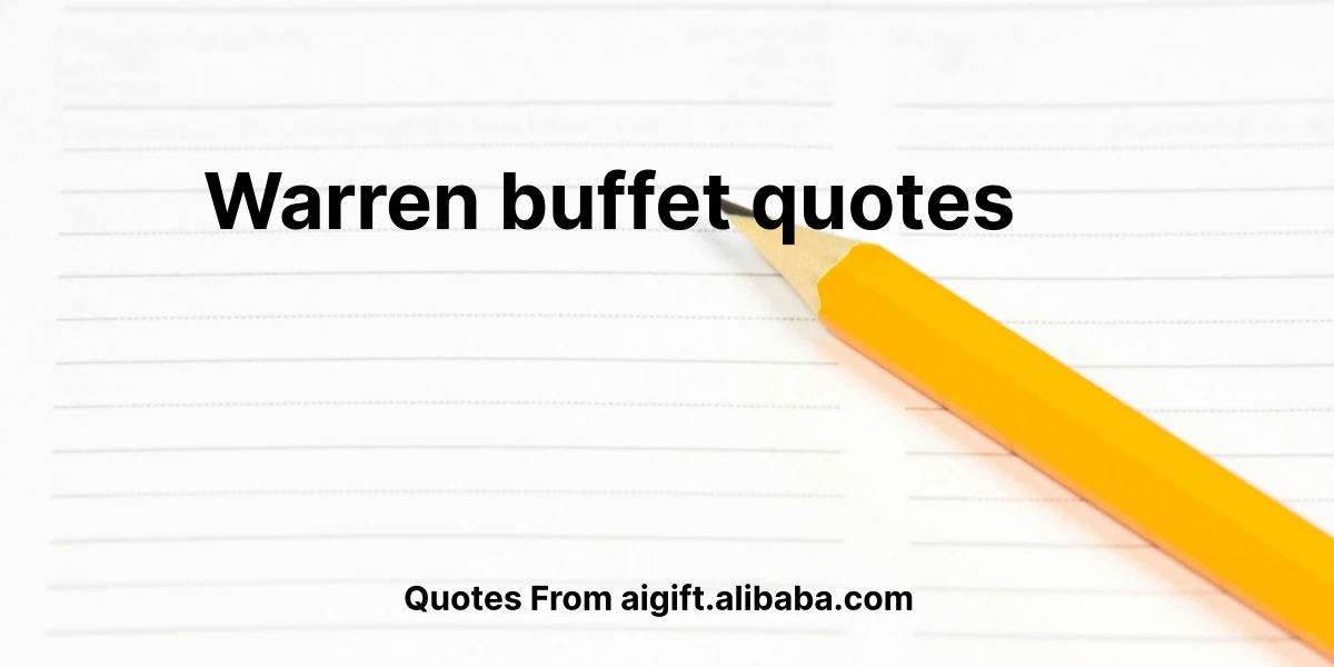 warren buffet quotes