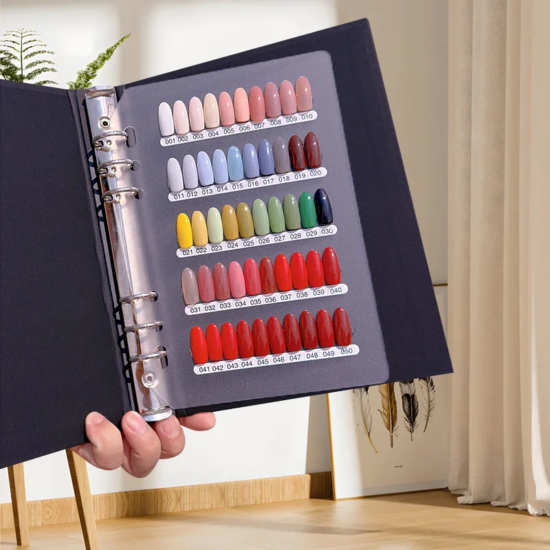2024 New Small Nail Polish Gel Display Book Detachable Activity Inside Color Card Color Sample
