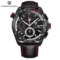 

Pagani design CX-2492C wholesale black men quartz watch original Leather band 3 dials Chrono character business wrist watch