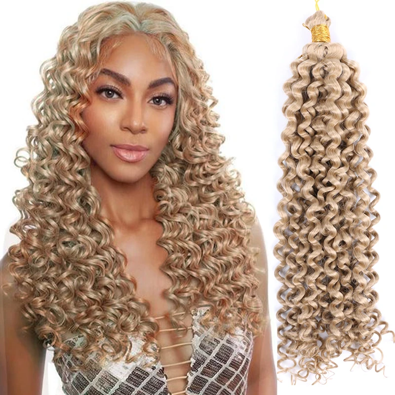 

Onst Crochet mechesd couleur pour tress14 22 Inch 22 strands Marly bob Freetress water wave Bulk Hair Synthetic Curly Braids