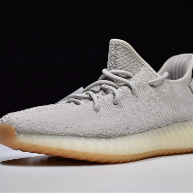 

High quality trend light weight sesame yezzy 350 v2 knitted upper fashion sneaker yezy breathable mens casual shoes trainers
