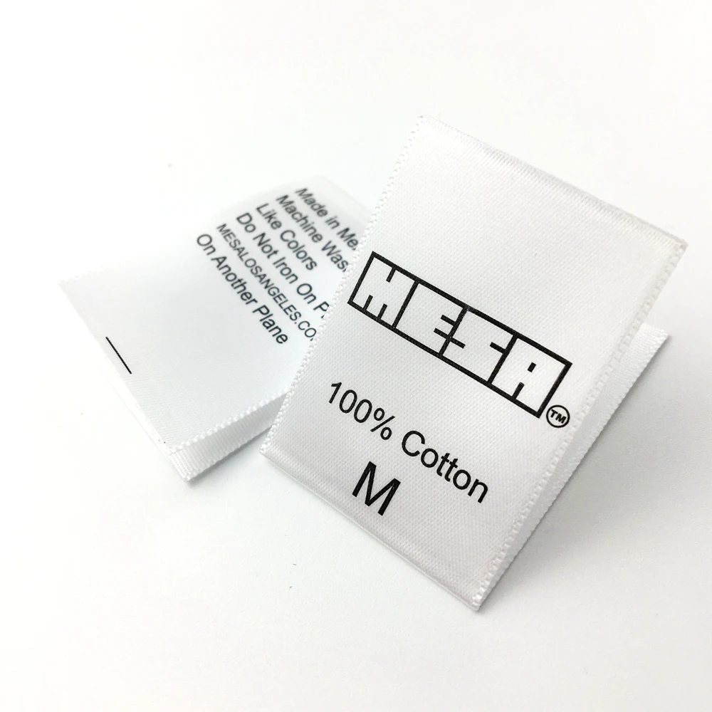 

Custom garment label custom satin logo labels recycle printed satin label, As custom's request