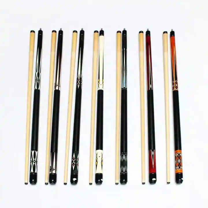 Premium Maple Wood 1/2 Jointed 57 Inch  13mm Tip Billiard Pool Cue Stick Factory Sell