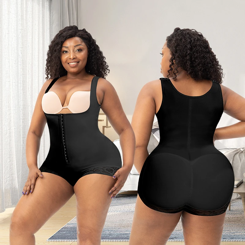 Wholesale a One-Piece Fajas Colombianas Post Surgery Full Body Shapers Tummy Tuck Bodysuit Shapewear for Women