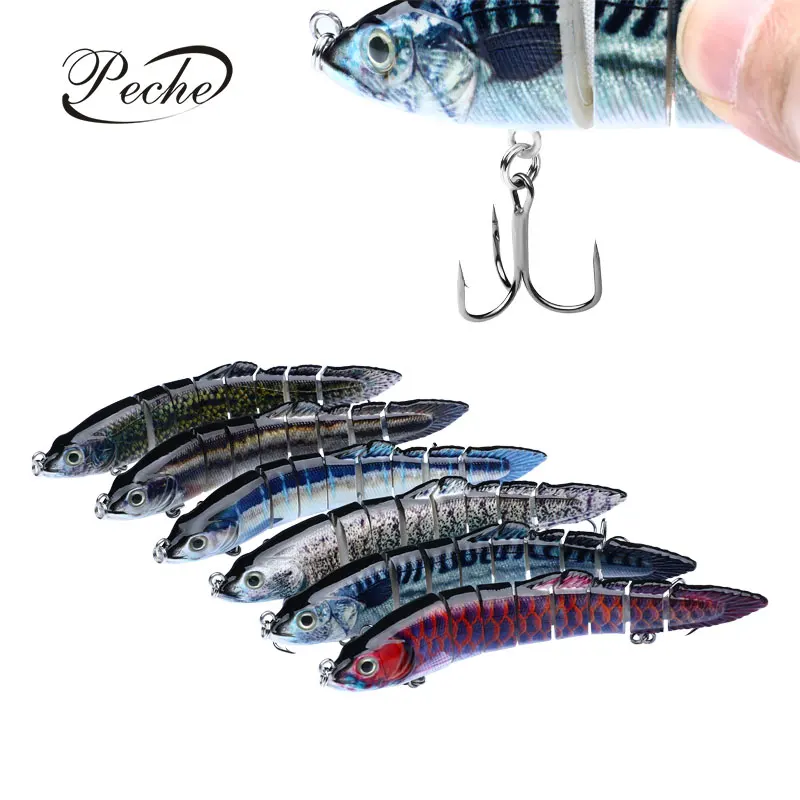 

Custom Leurre De Peche Fishing Lure 14cm/25g 3D Eye Bionic Swimbait Se Uelos De Pesca 8 Jointed Stickbait Loach Fishing Bait, Customized