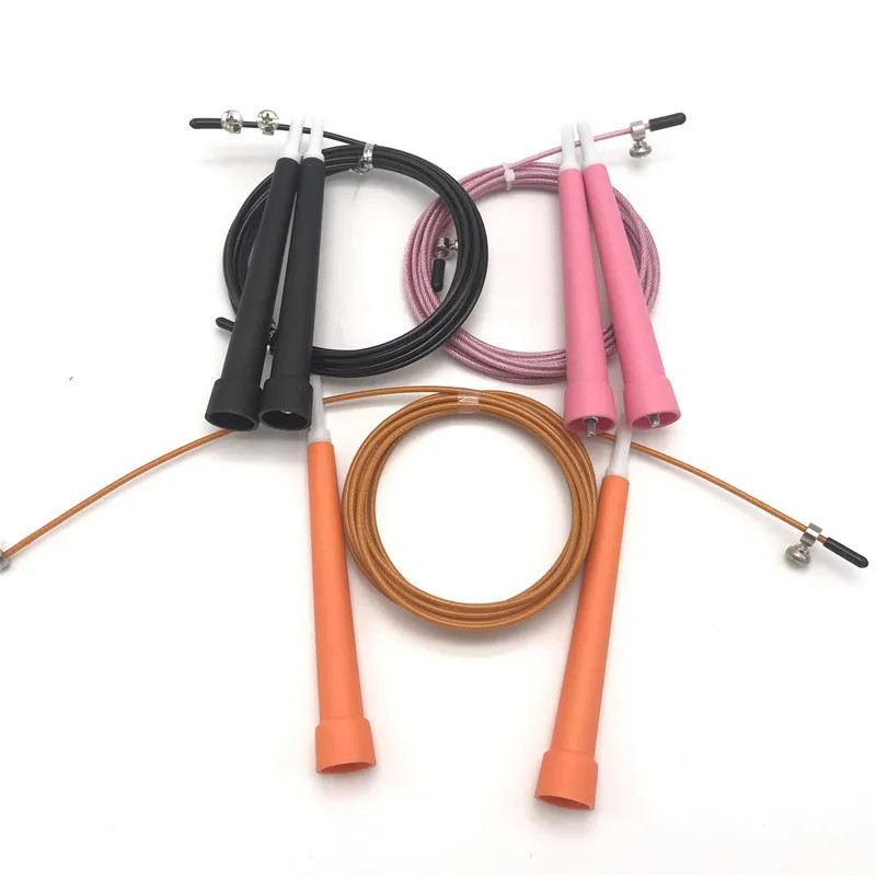 Women and men total body workouts power training improve strength adjustable skipping rope