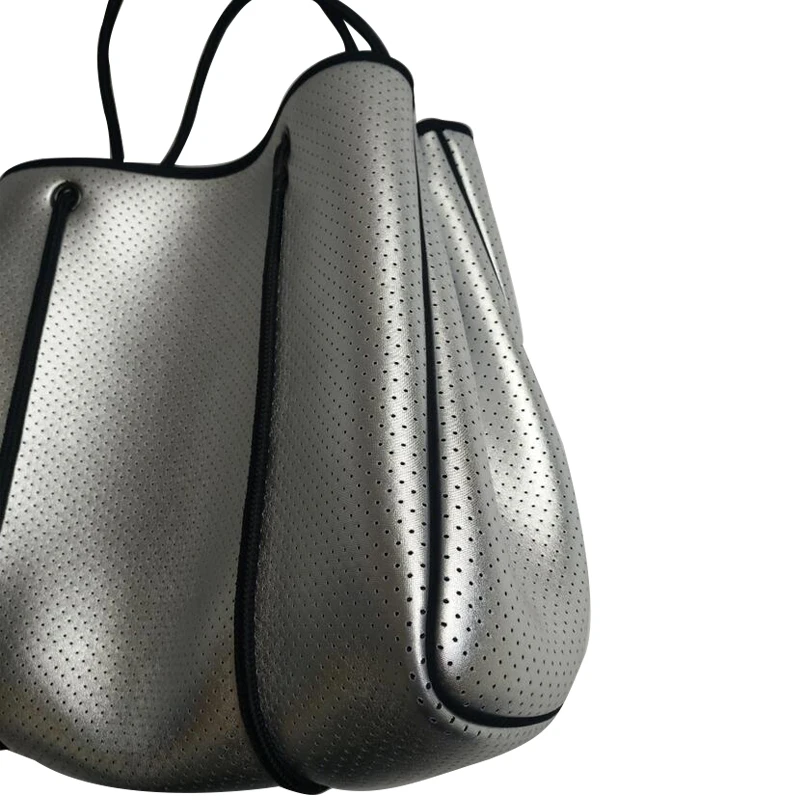 
2020 Metallic Perforated Bag Top Quality Neoprene Beach Bag Sets 