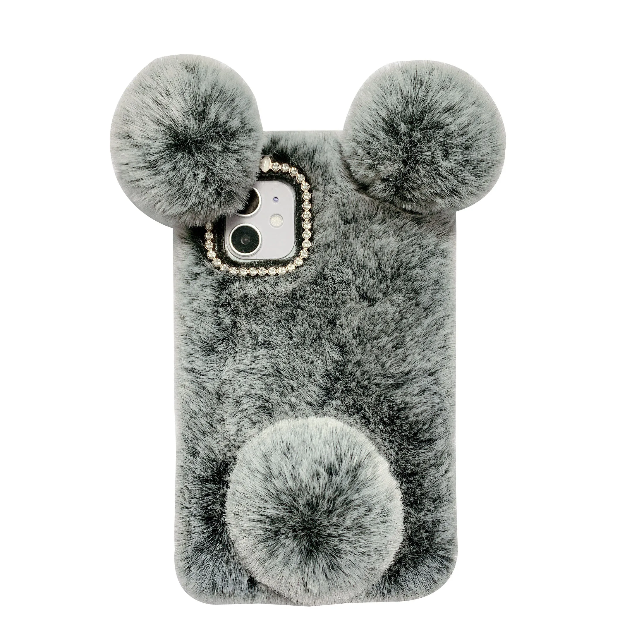 

Wholesale FUR Phone case Mobile Phone Accessories Smart Cover Case For Iphone 11peo