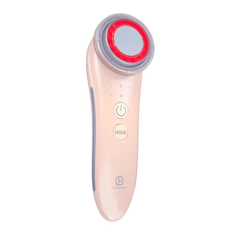 

Red and blue light hot compress sonic massage home beauty device
