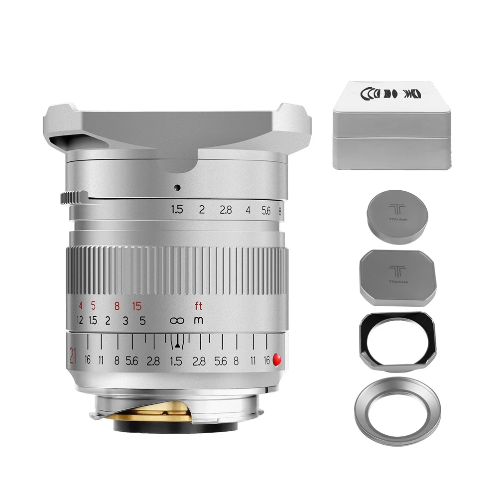 

TTArtisan 21mm F1.5 obiettivo Full Fame per Leica m-mount fotocamere come Leica M-M240 M3 M6 M7 M8 M9 M9p M10