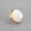 12 Pcs Custom Luxury Ceramic Tableware Soup Bowl And Spoon Set Embossed Gold Rim Dinnerware