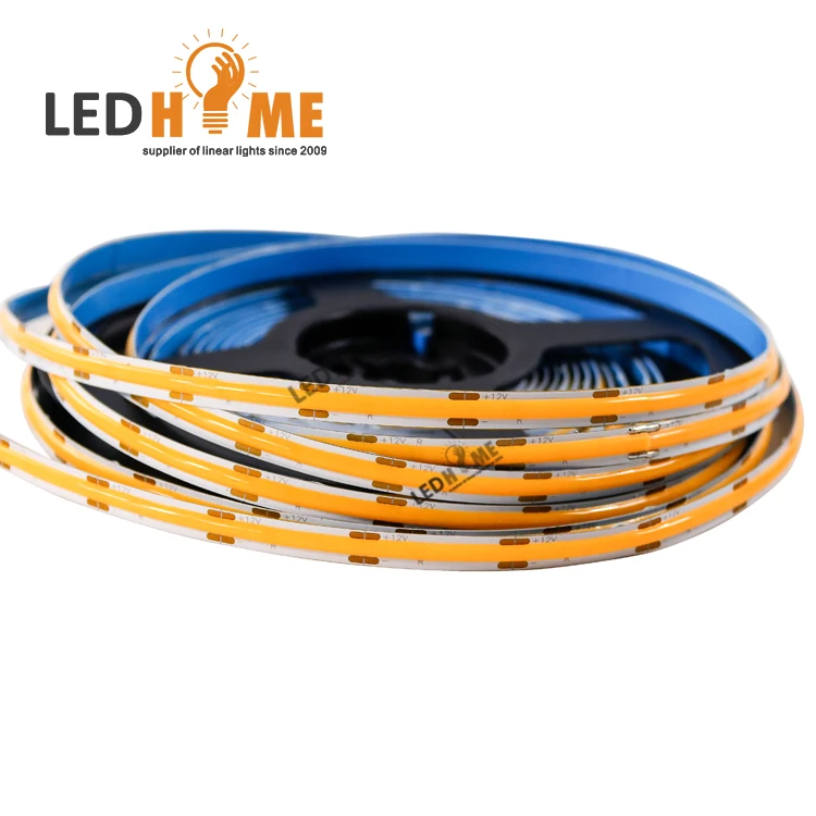 Factory directly sale cheapest  dc24v  378chips/m CRI 90 flexible led COB strip for any linear lighting