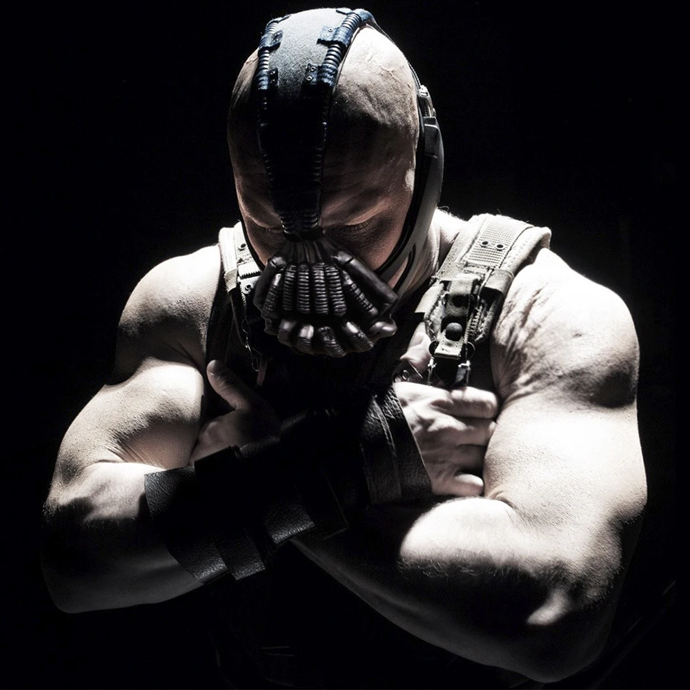 
Molezu Factory Sale The Dark Knight Rises Movie Bane Head Masks Halloween Batman Costume Cosplay Comics Face Party Mask 