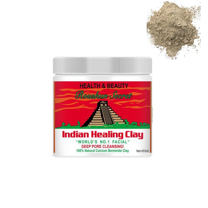 

Indian healing clay facial calcium bentonite claydeep pore cleansing face mask