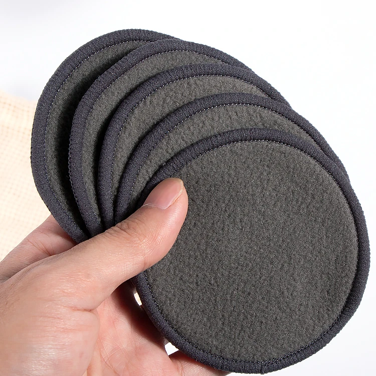 

2021 hots ale bamboo black chacolal pad Single Reusable Makeup Remover Pads For Face, Reference color card