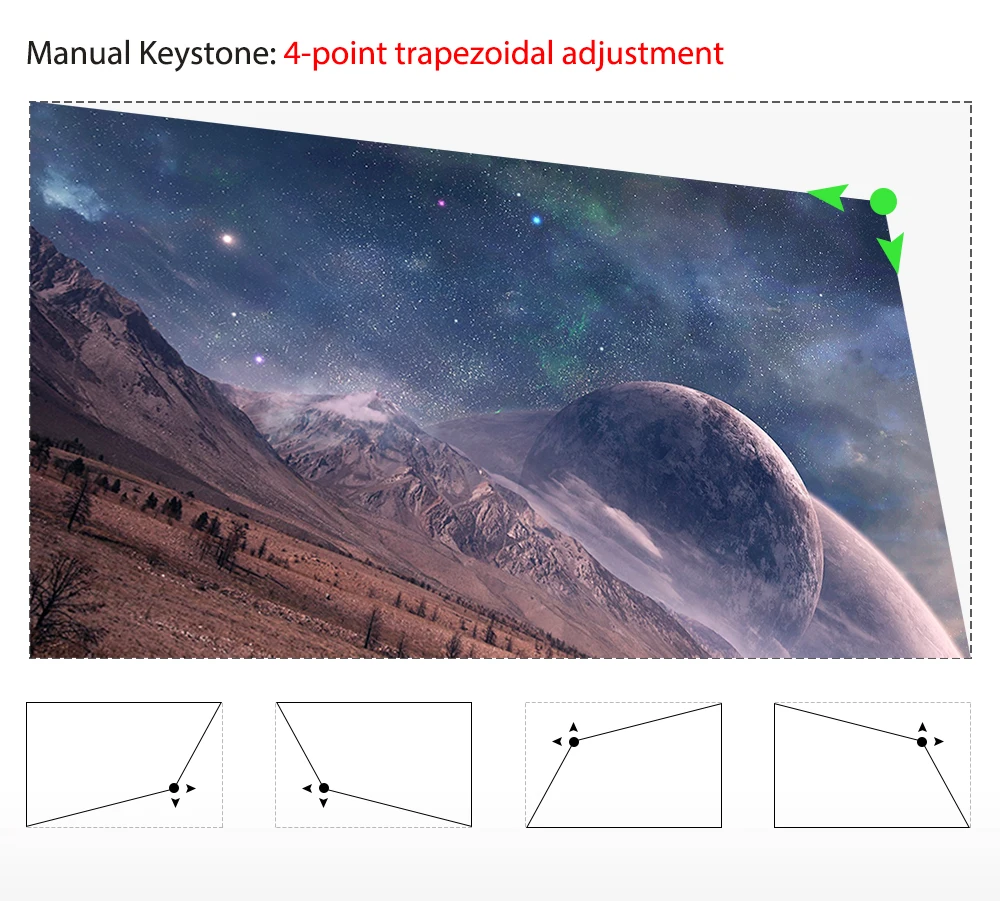 Newest Projector CR61 Native Full HD 1920*1080  LCD LED 4000 Lumens Home Theater  Education Business Projector