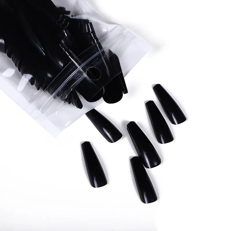 

2021 New Fashion Colorful false nails coffin ABS fake nail long artificial nails
