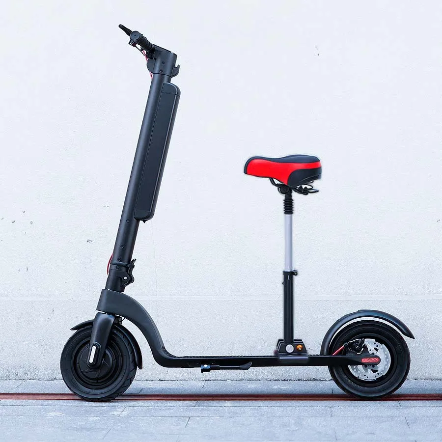 

New hx x8 Long Range 45Km 10 Inch Fat Tire Electric Scooter adult 350w 500w powerful escooter with seat