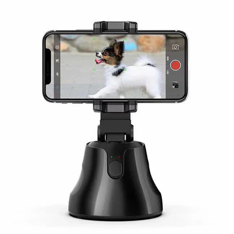 

360 intelligent selfie tracking shooting phone Auto Face Object Tracking Selfie Stick Camera Phone Holder, White black
