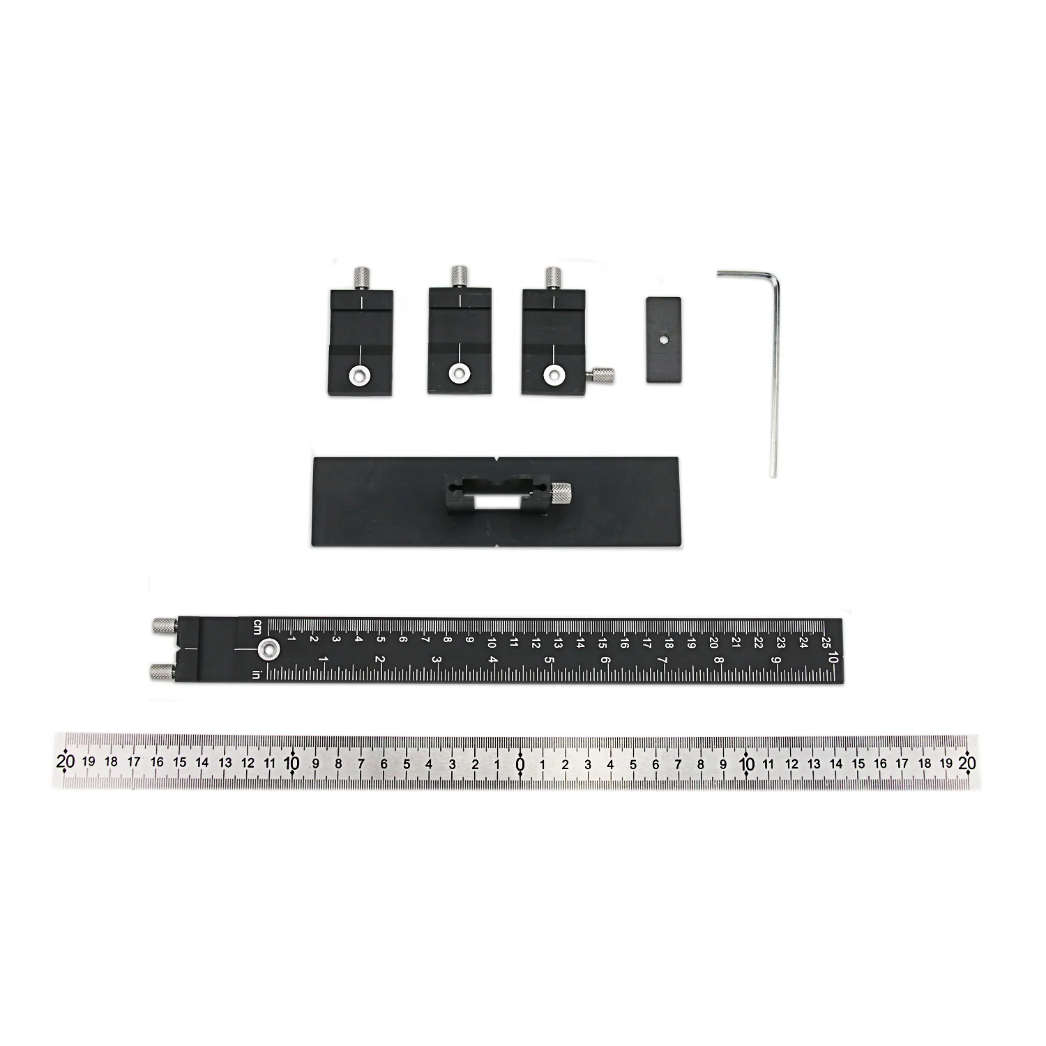 

Cabinet Handle Template Jig Tool - Accurate Drawer Knob Pull Drilling - Drill Templates For Professional Hardware Mount, Black