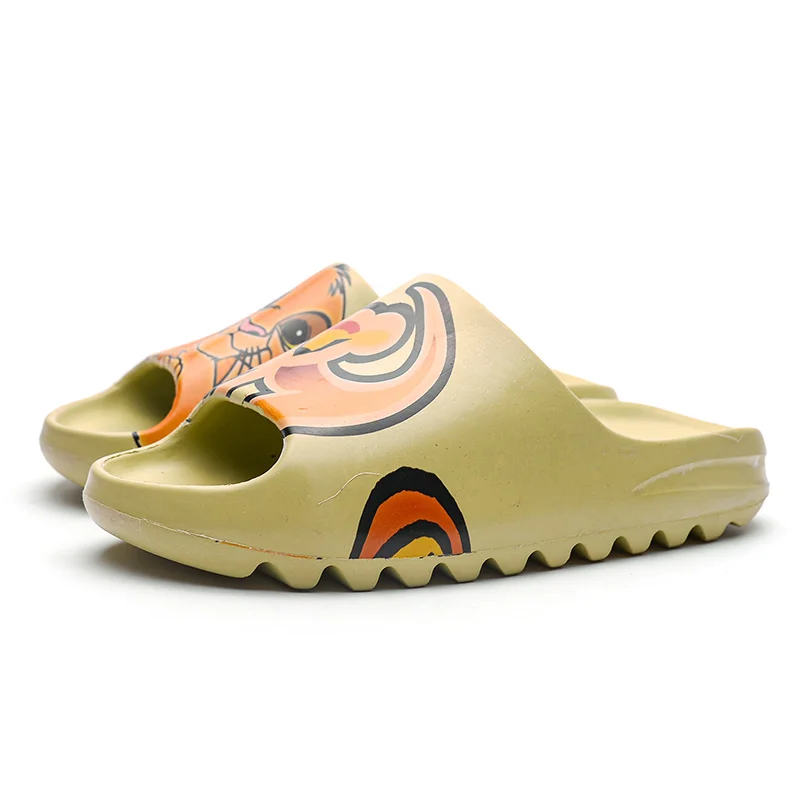 

Material Rubber Midsole Berserk Eva Midsole Material Red Color Slides Slippers, Yellow