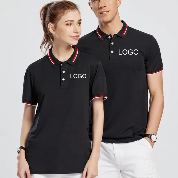 

custom printed men cotton polo shirts plain unisex work polo customized printing logo tshirt