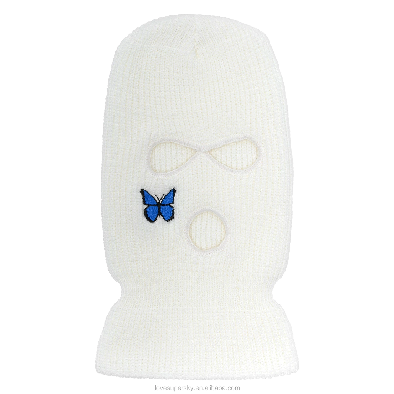 white ski hat