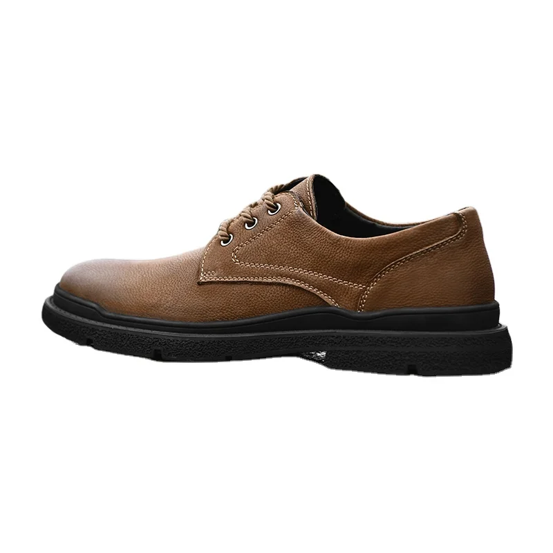 

Cheap Loafers Brown Luxury Men Leather Shoes Genuine Leather Men's Dress Shoes & Oxford For Men, Brown and black