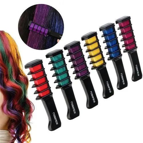 

New high pigment makeup dye hair color one time change mini hair dye comb