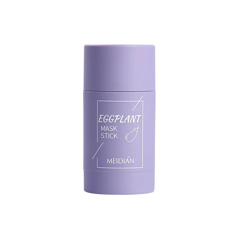 

Green Tea Mask Purifying Clay Stick Mask Oil Control Anti-Acne Eggplant -Xmas Gift Facial Care Mask TSLM1