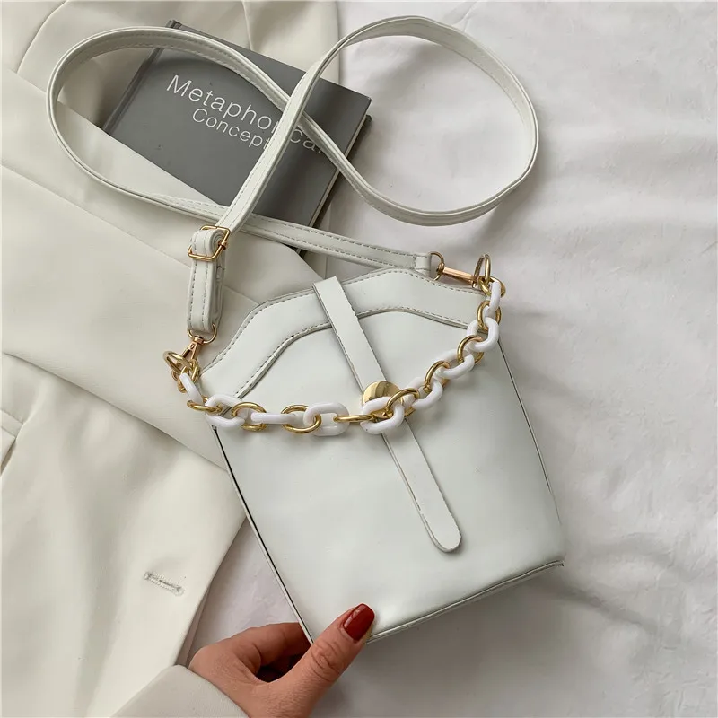 

New Fashion Women's Bag Elegant Chain Handbag PU Shoulder Crossbody Bag Casual Mini Designer Handbag, 5 colors