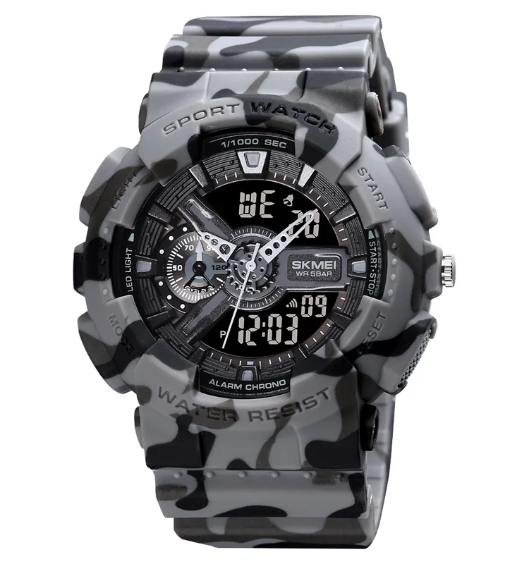 

Sport Brand Electronic Watch Digital Men Wristwatches White G Style Shock Military Waterproof Swim Male Watch, 4 colors