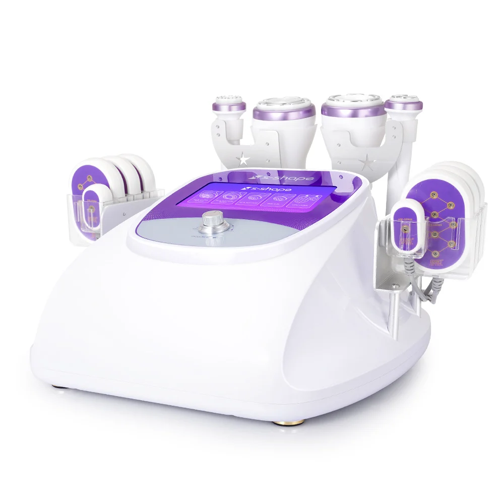 

S-SHAPE Ultrasonic Cavitation 2.5 Vacuum RF Fat Reduce 30K EL Skin Lift Lipo Laser Vacuum Cavitation System Machine