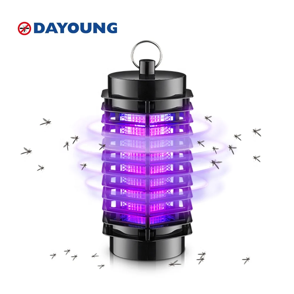
AC 120V/220V 3W 8pcs UV LED CE VDE plug black color Electric Indoor Bug Zapper Pest Control Mosquito Killer Lamp 