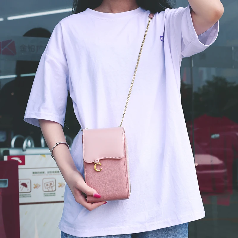 

2020 Korean New fashion casual cross-body mobile phone bag