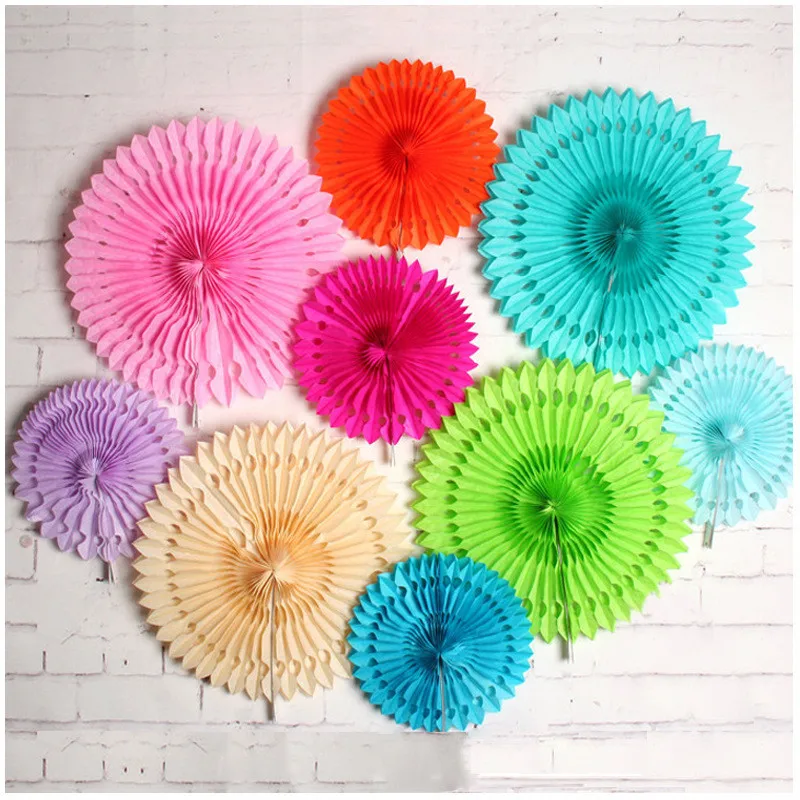 

Colorful Paper Fan Flower for Birthday Party Decoration Hanging Decoration Paper Flower Paper Fan Home Decoration