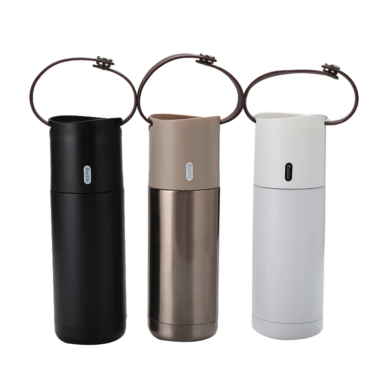 

MIKENDA Eco-Friendly Leak Proof Camping Water Bottle Stainless Steel Vacuum Flasks with rope