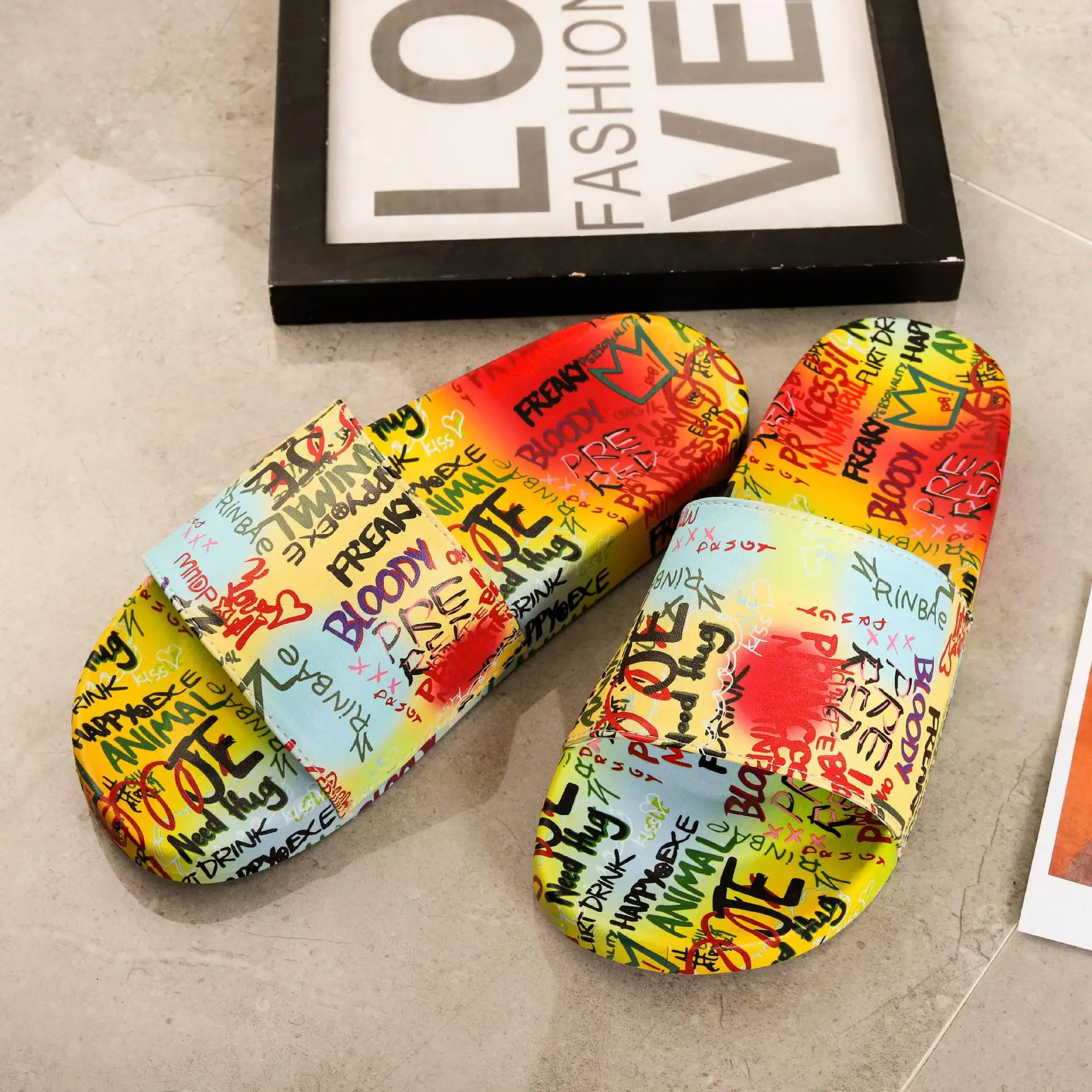 

2021 New Summer Candy Sandals For Women And Ladieslining Material Flat Sandals hey dude shoes women, Black colour