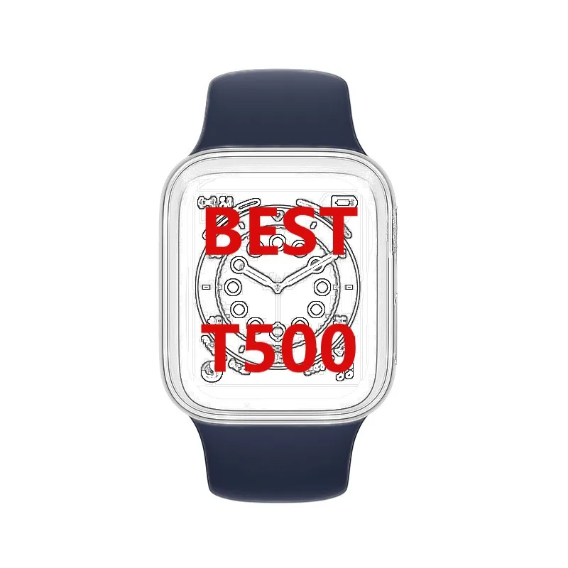

New IWO 12 13 Watch Series 5 T500 Smart Watch Bt Call Music Player 44mm For Ios Android Heart Rate Smartwatch