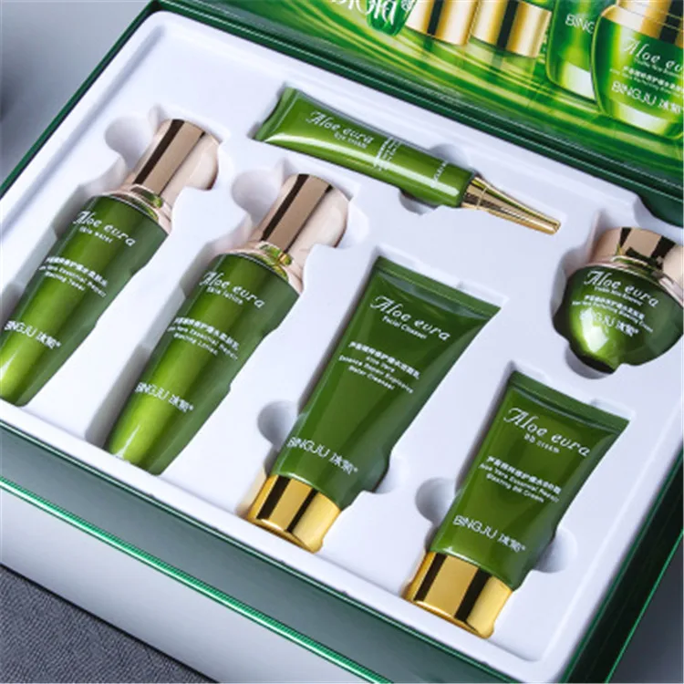 

private label bingju aloe vera extract hydra skin care set nourishing moisturizing cosmetic set