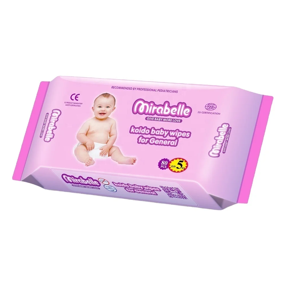

OEM 80pcs Cheap Non Woven Babies Care Cotton Disposable Biodegradable Baby Wet Wipes
